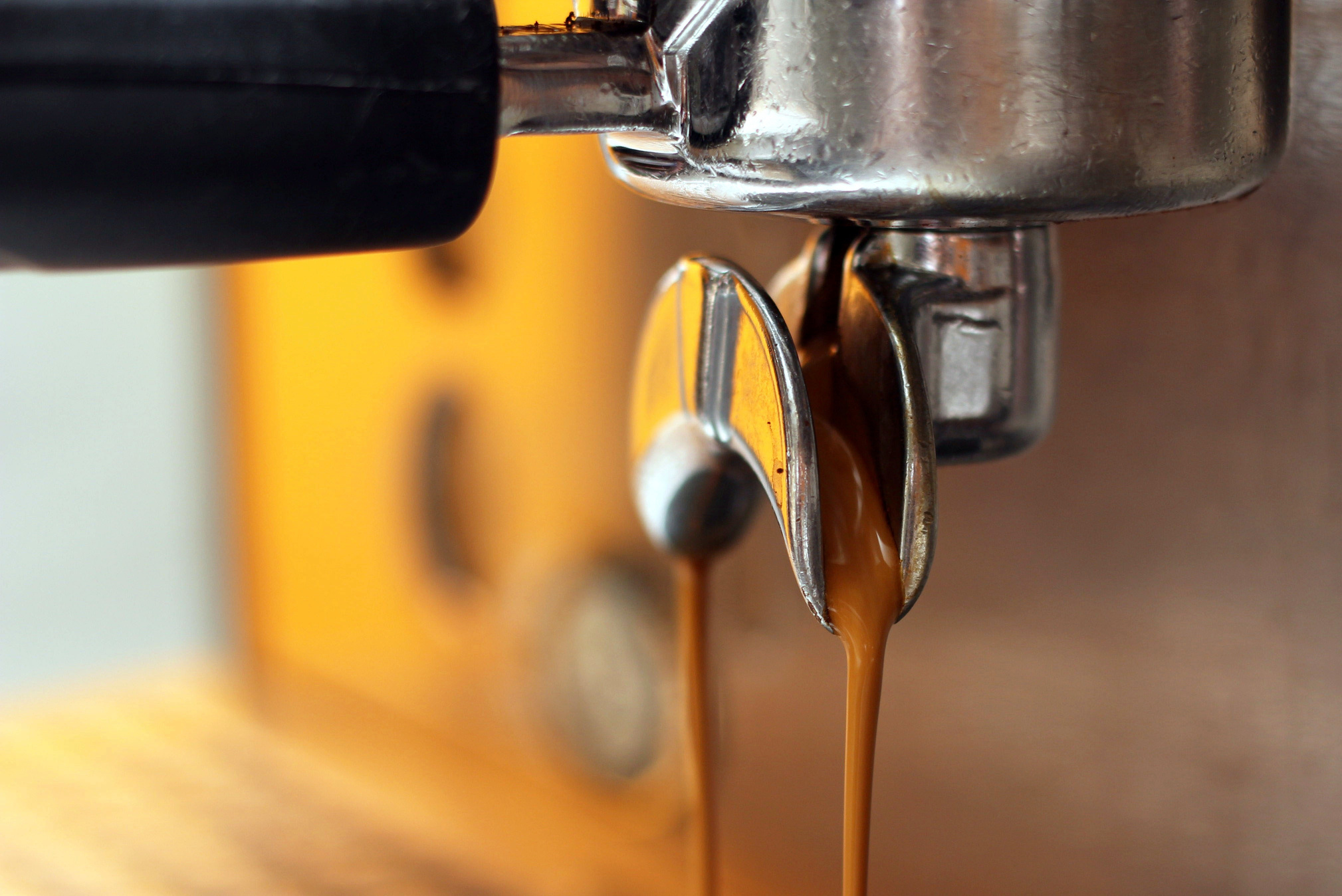 Closeup of an Espresso Maker